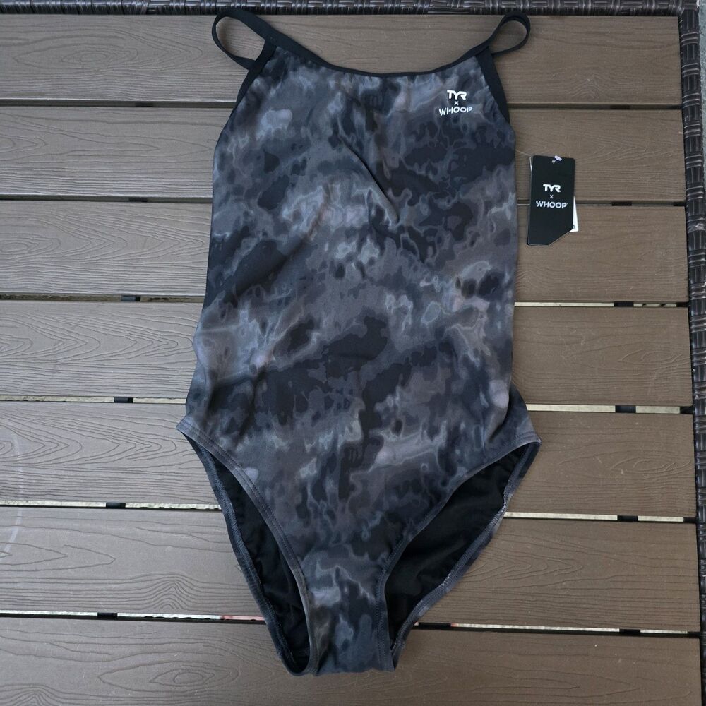 TYR Durafast Elite Women's TYR x WHOOP Diamondfit Swimsuit - Turbulent Sz 30 NEW